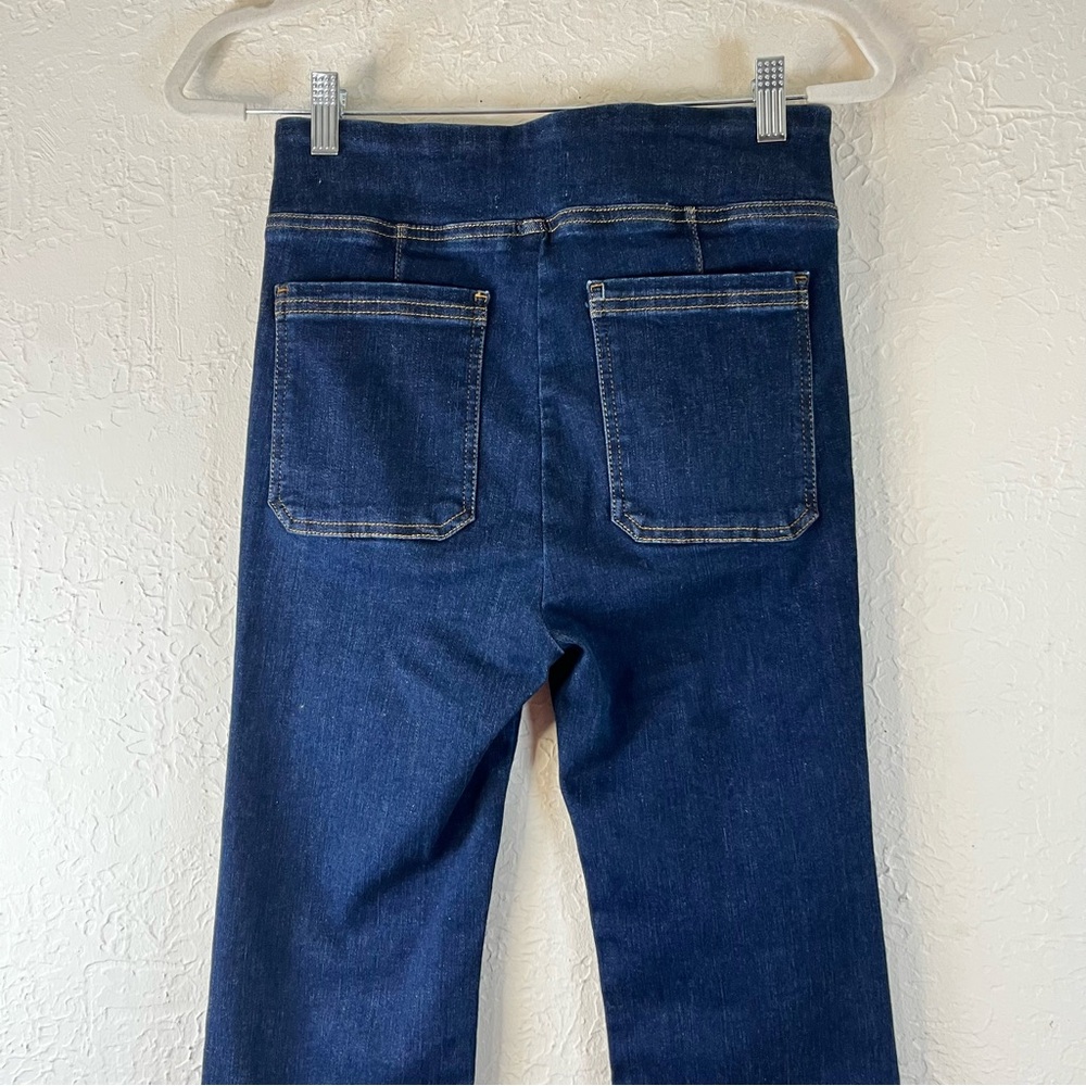 Frame The Bardot Jetset High Rise Flare Jeans in Blue - Picture 9 of 13